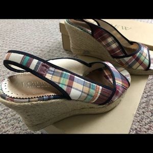 J. Crew Madras Savannah Espadrilles